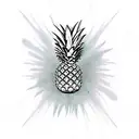 Swinger pineapple tattoo design idea