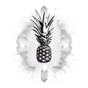 Swinger pineapple tattoo design idea