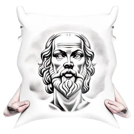 Socrates and lyon tattoo design idea