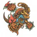 ogun tattoo design idea