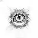 EVIL EYE BUTTERFLY tattoo design idea