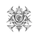 SATANIC OCCULT SYMBOLS tattoo design idea
