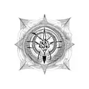 SATANIC OCCULT SYMBOLS tattoo design idea
