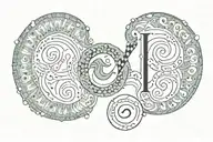 kinstugi with an integrated semicolon  tattoo design idea