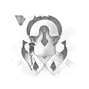 2 guys killing time tattoo design idea