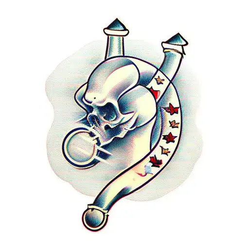 big pipes from Baghdad  tattoo design idea