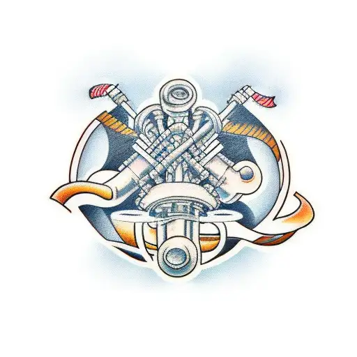 big pipes  tattoo design idea