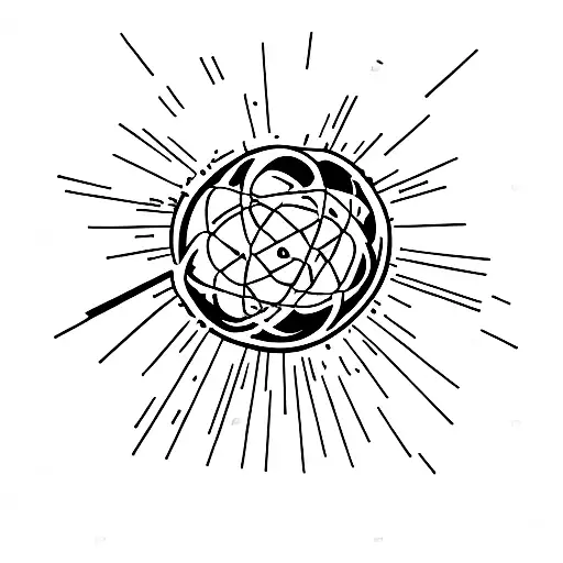 nuclear, exploding  tattoo design idea