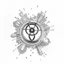 nuclear,bomb,cute tattoo design idea