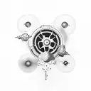 nuclear,bomb,cute tattoo design idea