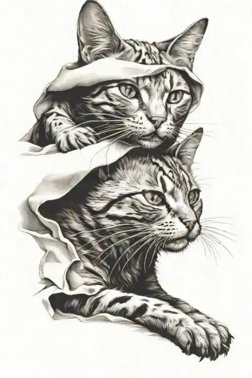 schrodinger cat tattoo tattoo design idea