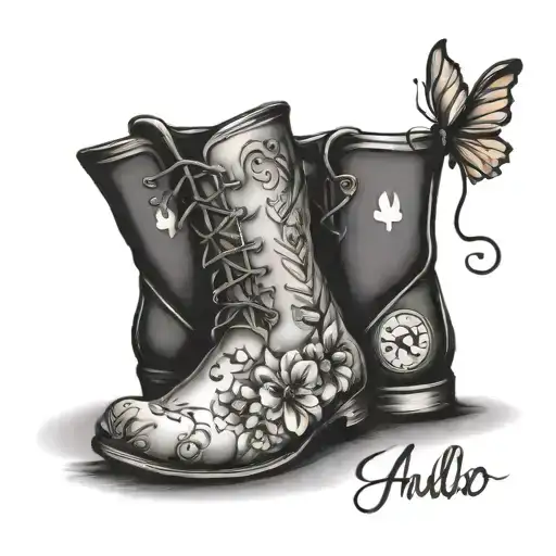 foot with name and birthday date  tattoo design idea