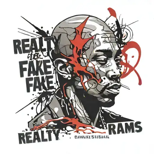 tupac quote "reality is fake. dreams are for real"  times new font tattoo tattoo design idea