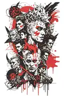 The Lost Boys collage tattoo design idea