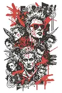 The Lost Boys collage tattoo design idea