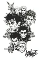 The Lost Boys collage tattoo design idea