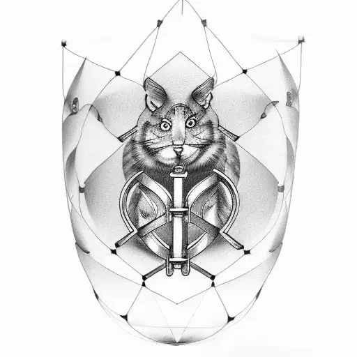 watch behind bars tattoo design idea