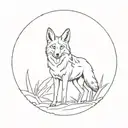 coyote tattoo design idea