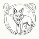 coyote tattoo design idea