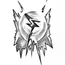 Lightning Bolt tattoo design idea