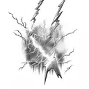 Lightning Bolt tattoo design idea