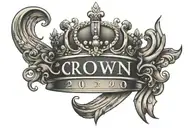 crown with 2006 in roman numerals tattoo design idea
