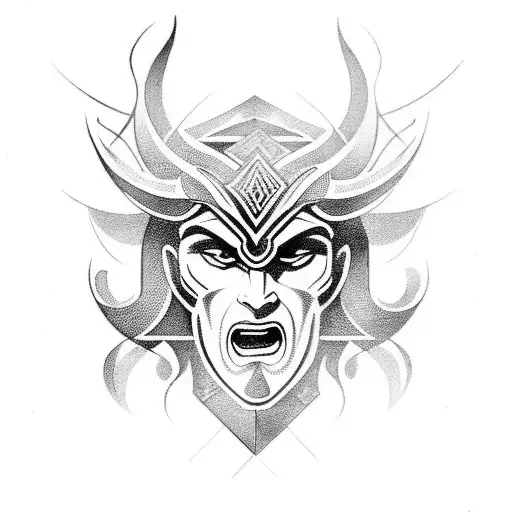 norse god tattoo design idea