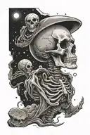 I'm a ghost driving a meat covered skeleton made of stardust riding a rock floating through space".I fear nothing. tattoo design idea