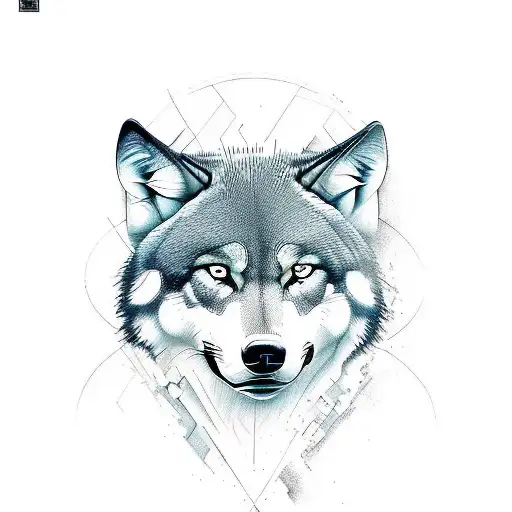 Create a tattoo design that represents the strength and agility of a wolf in a sports setting tattoo design idea