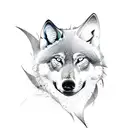 Create a tattoo design that represents the strength and agility of a wolf in a sports setting tattoo design idea