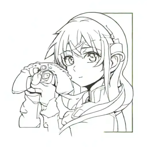 mirai nikki phone tattoo design idea