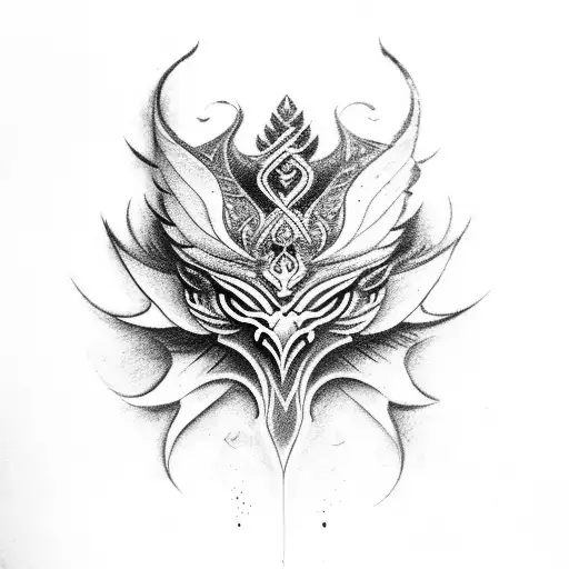 Garuda god  tattoo design idea