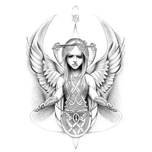 Celtic Angel Tattoo by phoenixbay on DeviantArt