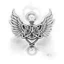 CELTIC ANGEL tattoo design idea