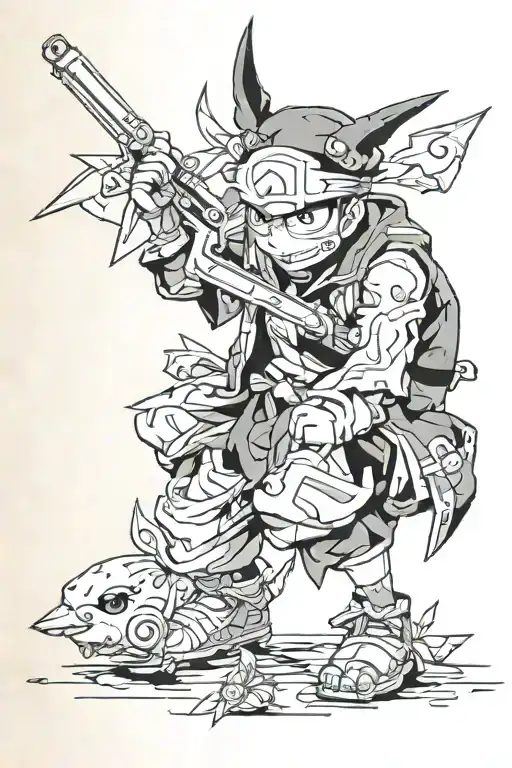 suguru geto anime tattoo design idea