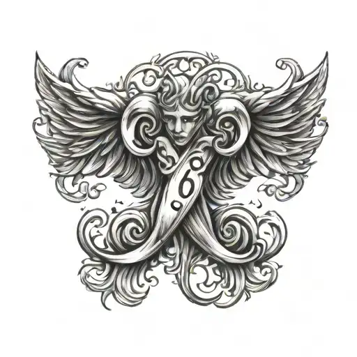 June 27, 1994 numbers inside gemini tattoo design idea