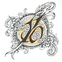 June 27, 1994 numbers inside gemini tattoo design idea