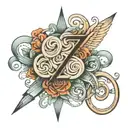 June 27, 1994 numbers inside gemini tattoo design idea