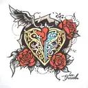heartbreak betrayal  tattoo design idea