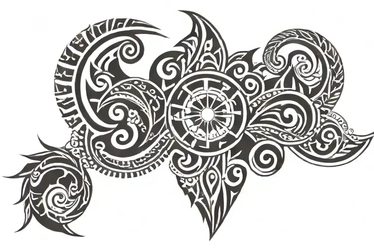 polynesian tattoo design idea