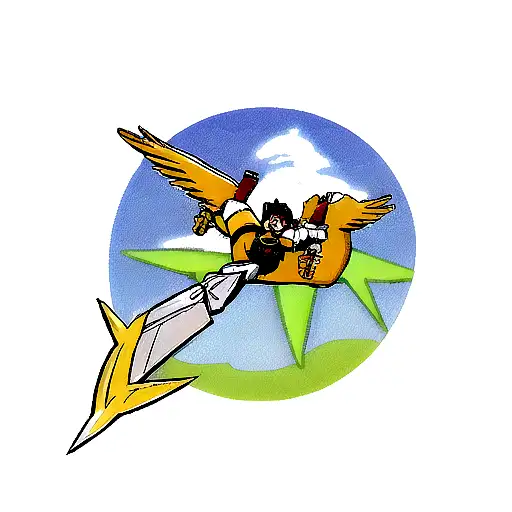 money corn skyhawk cross knife tattoo design idea