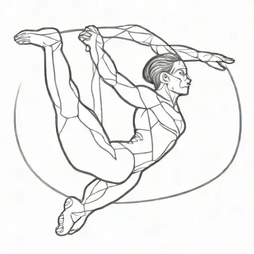 paint Gymnastics tattoo design idea