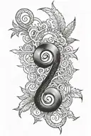numbers 1971 tattoo design idea