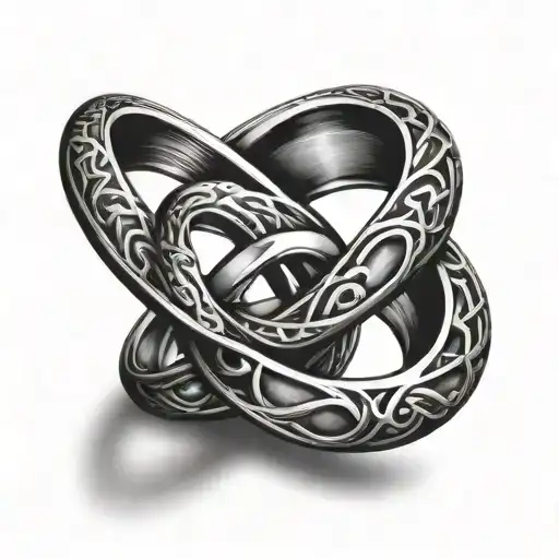 infinity symbol maDE+ atlantis ring made tattoo design idea