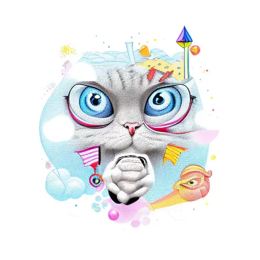 cartoon tattoo design idea