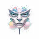 cartoon tattoo design idea