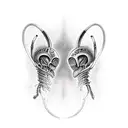 alien vs predator tattoo design idea