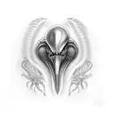 alien vs predator tattoo design idea