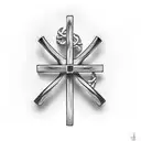 NAILS CROSS tattoo design idea