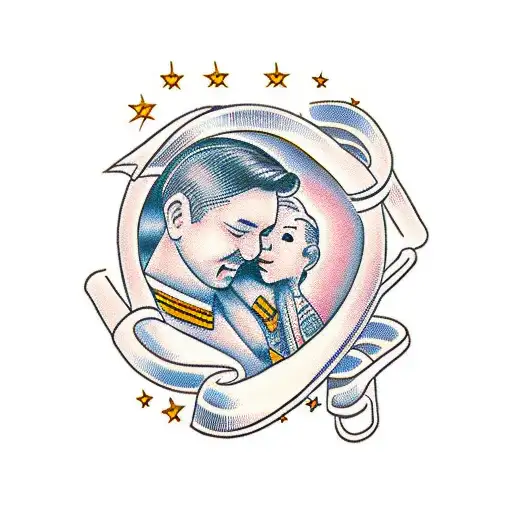 symbol to reflect bond between a father and his daughter  tattoo design idea